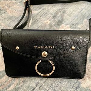 Tahari Black Crossbody/Belt Bag